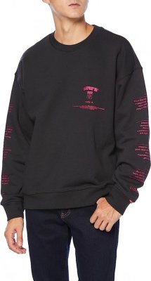 Levis Męska bluza STANDARD GRAPHIC CREW BW SSNL-C