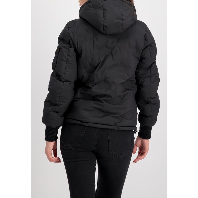 Alpha Industries Damska kurtka zimowa Hooded Logo Puffer Wmn