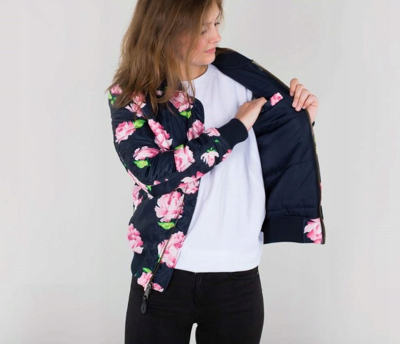 Alpha Industries MA-1 VF Flowerprint Wmn Damska kurtka przejściowa