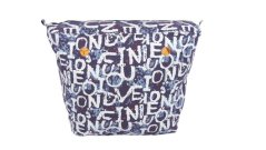 ELISS Vnitřní taška pro VELKÉ TĚLO kabelky modrý s písmeny