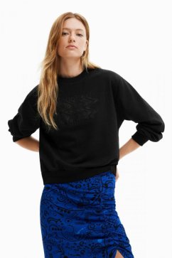 Desigual Dámska mikina MAMBO SWEAT čierna