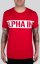 Alpha Industries Printed Stripe T speed red triko pánské